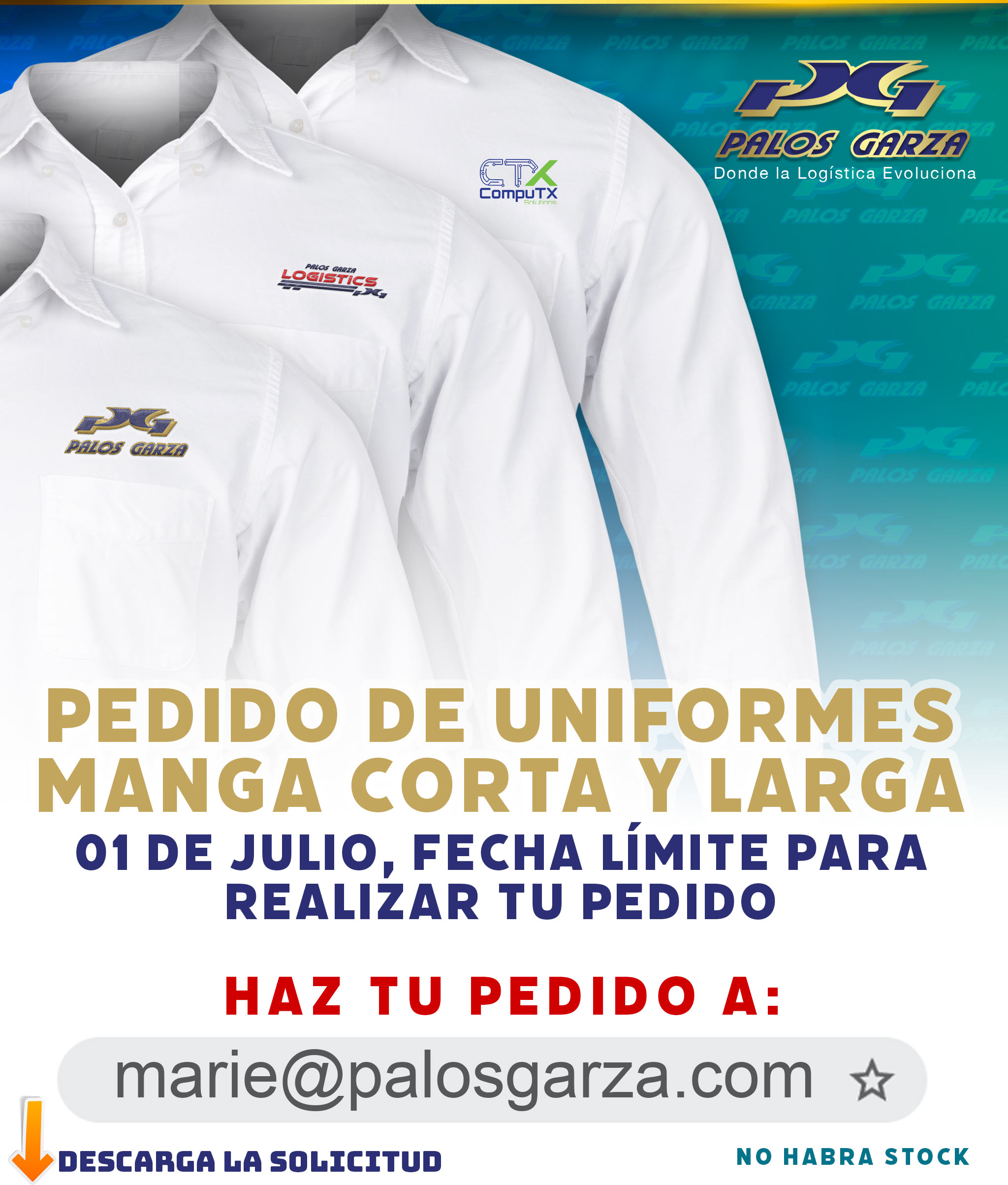 Nuevo formato para solicitud de uniformes.